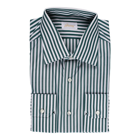 Brioni // Harvey Dress Shirt // Green (Euro: 40)