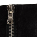 Amiri // Skinny Stack Suede Boots // Black (US: 6)