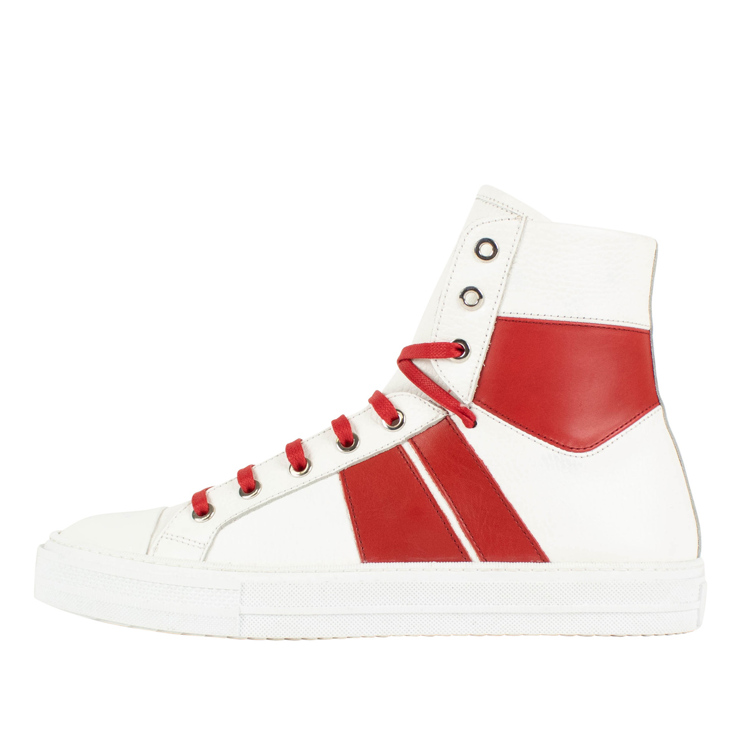 Amiri // Sunset Hi-Top Sneakers // White + Red (US: 6) - Designer ...