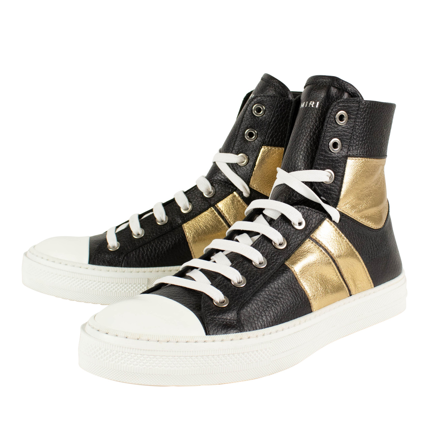 black and gold designer sneakers