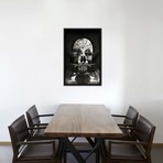 Room Skull B/W // Ali Gulec (26"W x 18"H x 0.75"D)