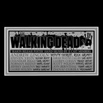 Walking Dead City // Cast Signed Poster // Custom Frame