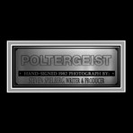 Poltergeist // Steven Spielberg Signed Photo // Custom Frame