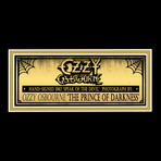 Speak Of The Devil // Ozzy Osbourne Signed Photo // Custom Frame