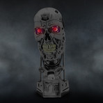 Terminator 2 T-800 // Life Size Endo Skull Head // Limited Edition Museum Display. (Endo Skull Head With Museum Display)