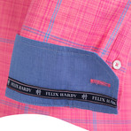 Cetus Dress Shirt // Pink + Blue (M)