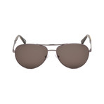 Zegna // Men's Classic Aviator Sunglasses // Shiny Light Bronze + Roviex