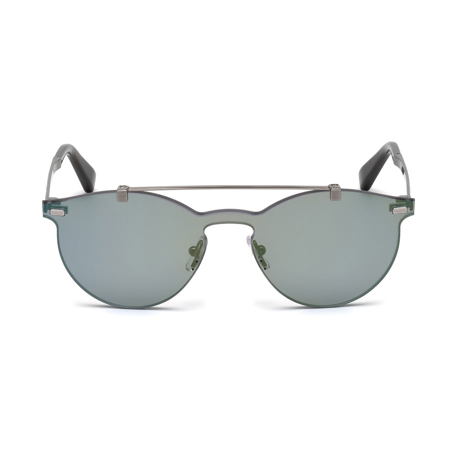 Zegna // Men's Single Lens Sunglasses // Gray + Green Mirror - Zegna ...