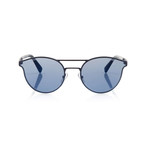 Zegna // Double Bridge Sunglasses // Gunmetal + Mirror Gray Blue