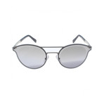 Zegna // Double Bridge Sunglasses // Gunmetal + Silver Mirror
