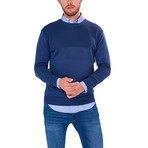 Knit Top Sweater // Indigo (M)