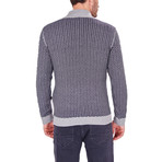 Quarter-Zip Sweater // Gray (M)