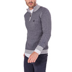 Quarter-Zip Sweater // Gray (L)