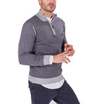 Quarter-Zip Sweater // Gray (2XL)