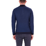 Quarter-Zip Sweater // Navy (S)