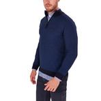 Quarter-Zip Sweater // Navy (L)