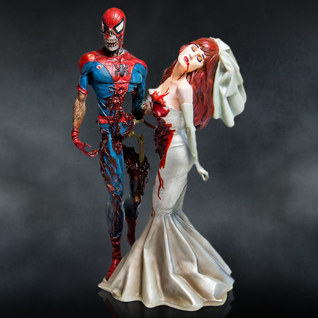 Zombie Spider-Man & Mary Jane // Vintage 2007 // Limited Edition Statue