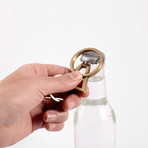 DYAD Keyring Bottle Opener (Aged Brass)