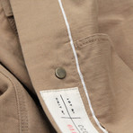 Selvedge Twill Denim Jacket // Khaki (S)