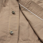 Selvedge Twill Denim Jacket // Khaki (S)