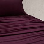 WOOL•TECH Sheet Set // Maroon