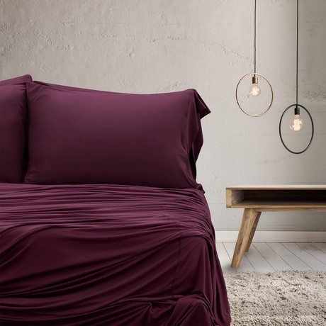 WOOL•TECH Sheet Set // Maroon