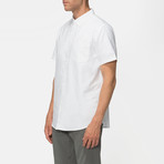 Uncle Short Sleeve Oxford Button Down Shirt // White (S)
