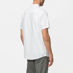 Uncle Short Sleeve Oxford Button Down Shirt // White (S)