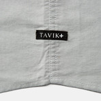 Uncle Short Sleeve Oxford Button Down Shirt // Light Gray (M)