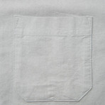 Uncle Short Sleeve Oxford Button Down Shirt // Light Gray (M)