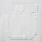 Uncle Short Sleeve Oxford Button Down Shirt // White (S)