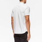 Porter Short Sleeve Printed Button Up Shirt // White Parker (S)