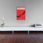 Django Unchained Minimalist Poster - Juneteenth (26"W x 18"H x 0.75"D)