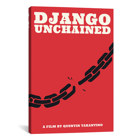 Django Unchained Minimalist Poster - Juneteenth (26"W x 18"H x 0.75"D)