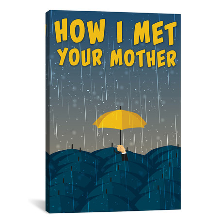 How I Met Your Mother // Minimalist Poster (18"W x 26"H x 0.75"D)