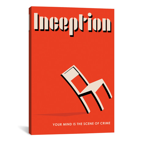 Inception // Vintage Bauhaus Poster (26"W x 18"H x 0.75"D)