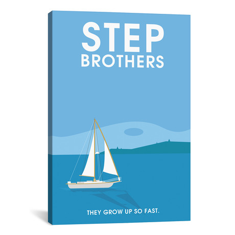 Step Brothers // Minimalist Poster (26"W x 18"H x 0.75"D)