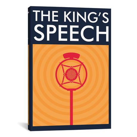 The King's Speech // Minimalist Poster (26"W x 18"H x 0.75"D)