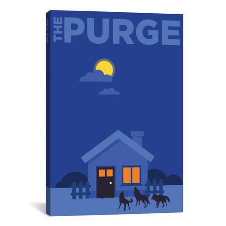 The Purge // Minimalist Poster (26"W x 18"H x 0.75"D)