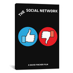 The Social Network // Alternative Minimalist Poster (26"W x 18"H x 0.75"D)