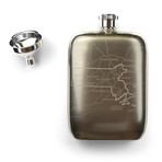 Massachusetts State Flask // Stainless Steel