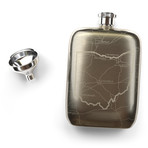 Ohio State Flask // Stainless Steel