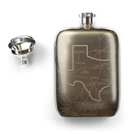 Texas State Flask // Stainless Steel