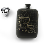 Louisiana State Flask // Matte Black