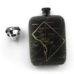 Washington DC Flask // Matte Black