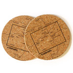 Colorado // Cork Coaster // Set of 4