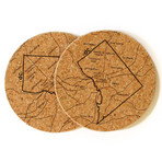 Washington DC // Cork Coaster // Set of 4
