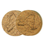 New York // Cork Coaster // Set of 4