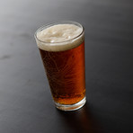 Pittsburgh City Map Pint Glass // Set of 2