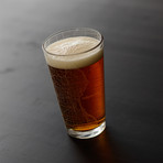 Milwaukee City Map Pint Glass // Set of 2